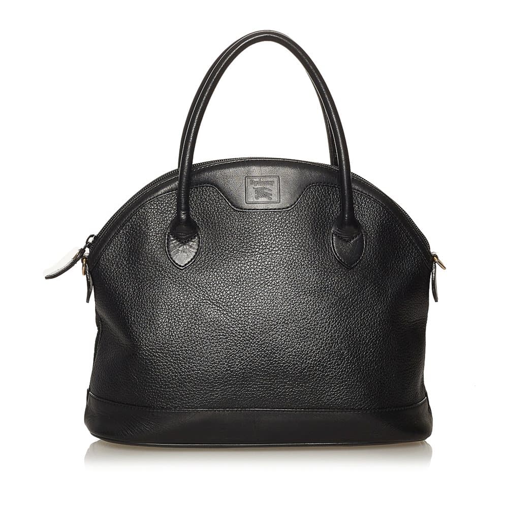Pre-owned Burberry Leather Satchel Black