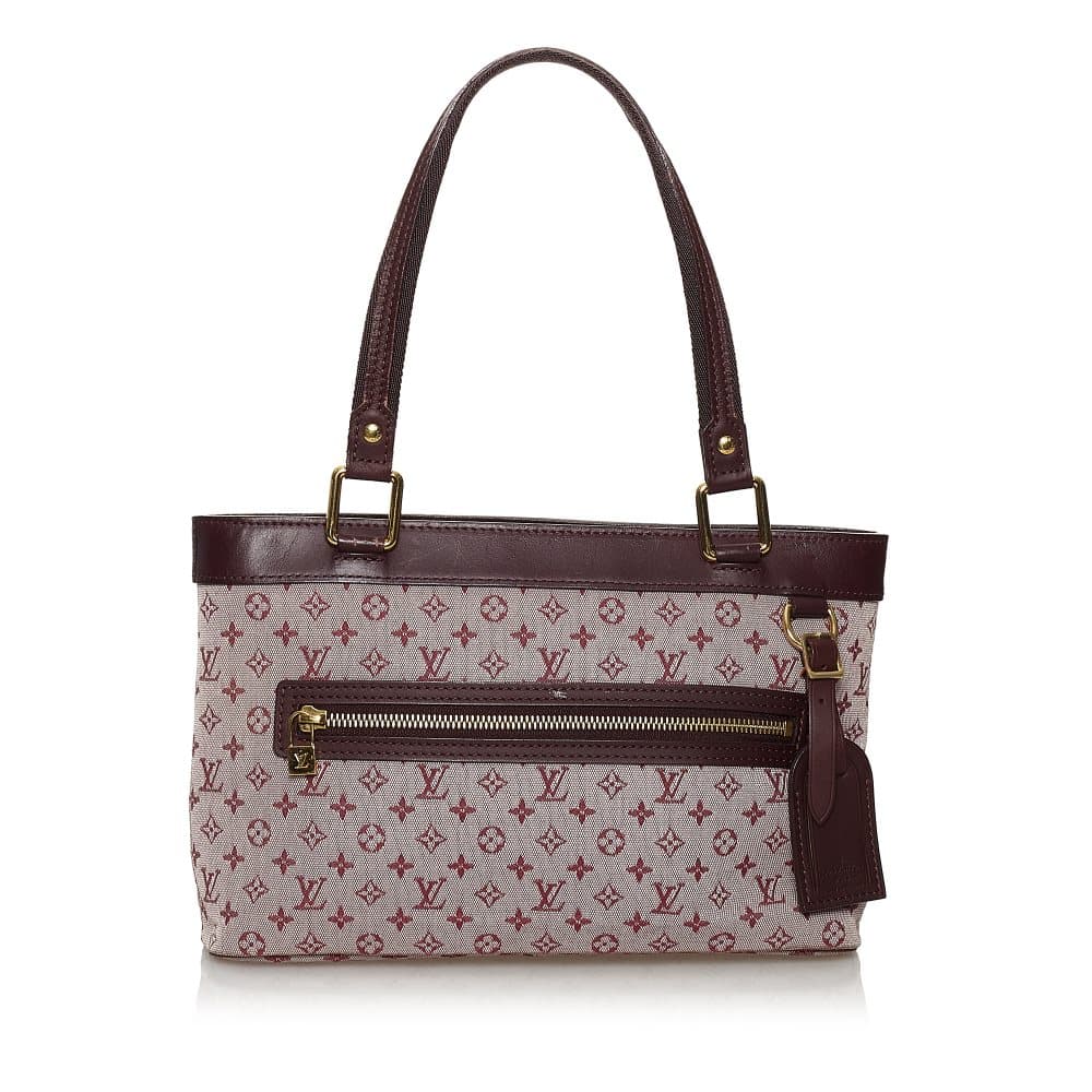 Pre-owned Louis Vuitton Monogram Mini Lin Lucille PM Gray