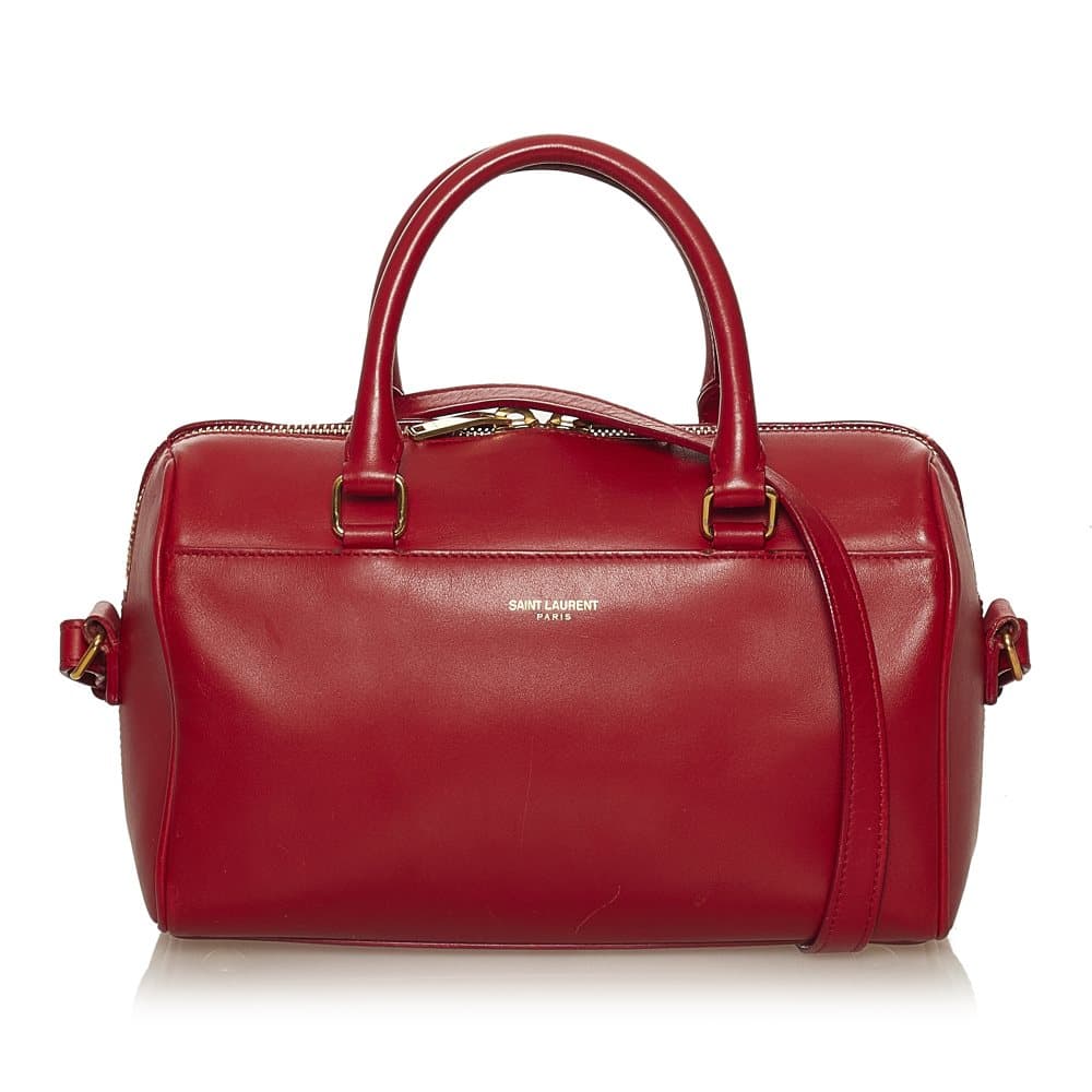 Pre-owned Saint Laurent Classic Baby Duffle Bag Red
