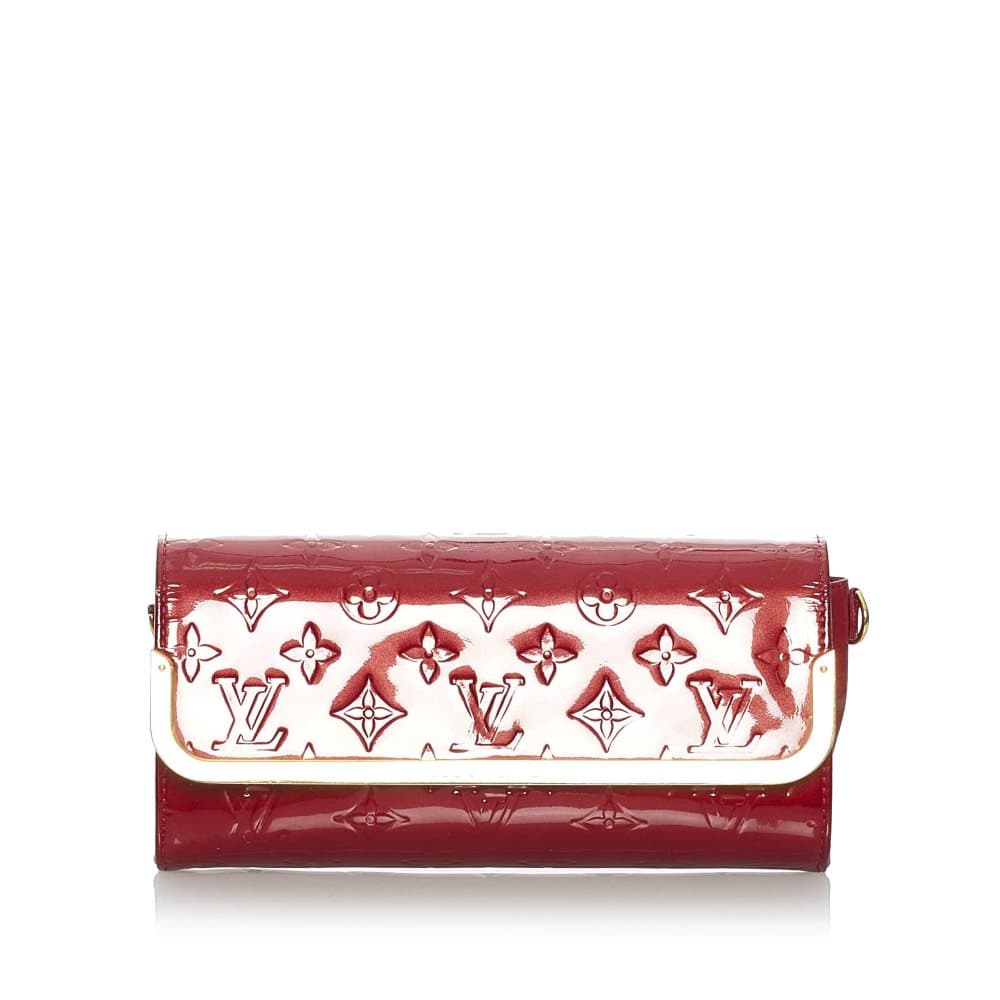 Pre-owned Louis Vuitton Vernis Rossmore MM Red