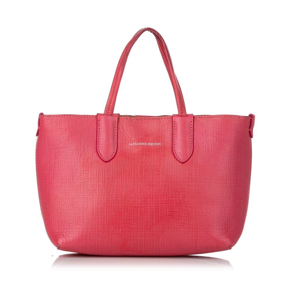 Pre-owned Alexander McQueen Leather Satchel Pink