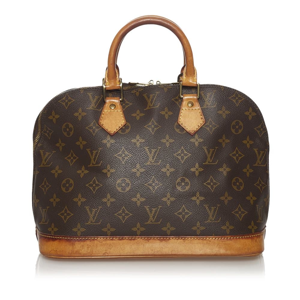 Pre-owned Louis Vuitton Monogram Alma PM Brown