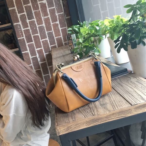 Kvinnor Damer Läder Handväska Handväska Crossbody Satchel Shoulder Messenger Bag