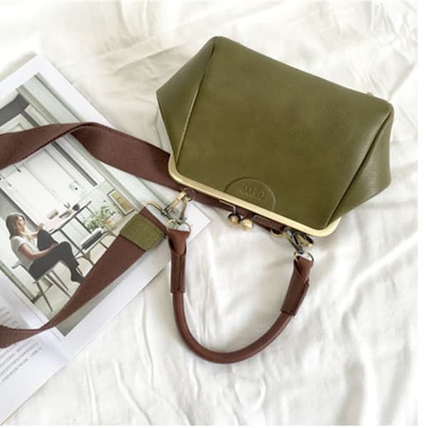 Kvinnor Damer Läder Handväska Handväska Crossbody Satchel Shoulder Messenger Bag