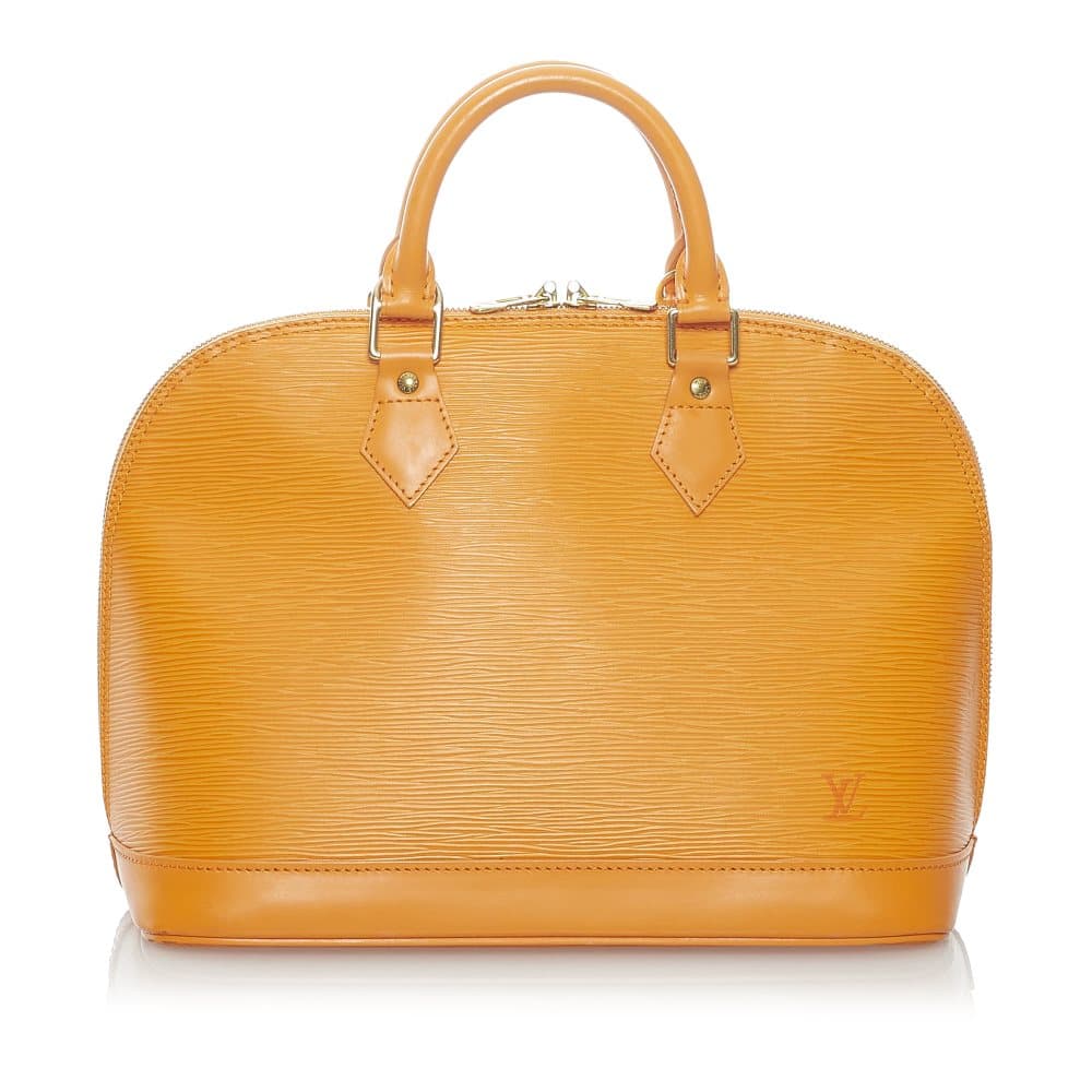 Pre-owned Louis Vuitton Epi Alma PM Orange