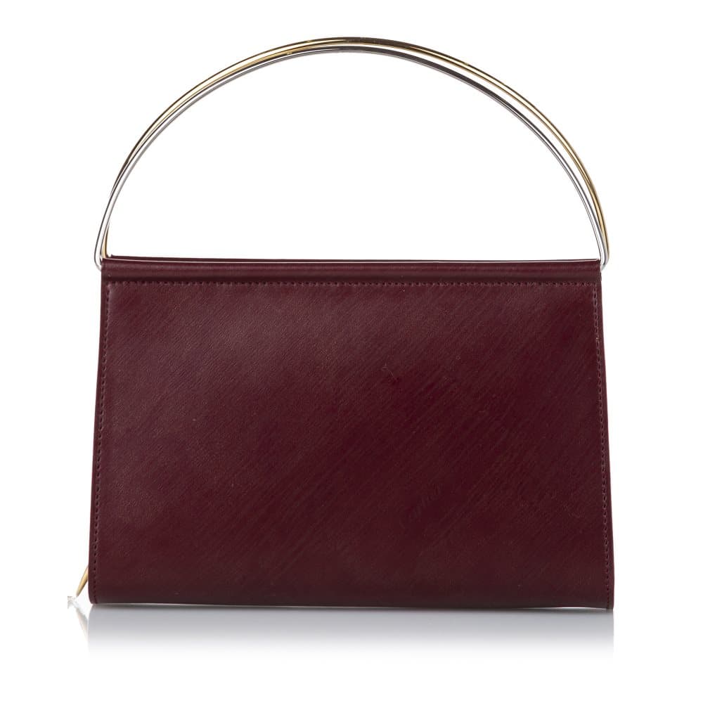 Pre-owned Cartier Mini Trinity Leather Handbag Red