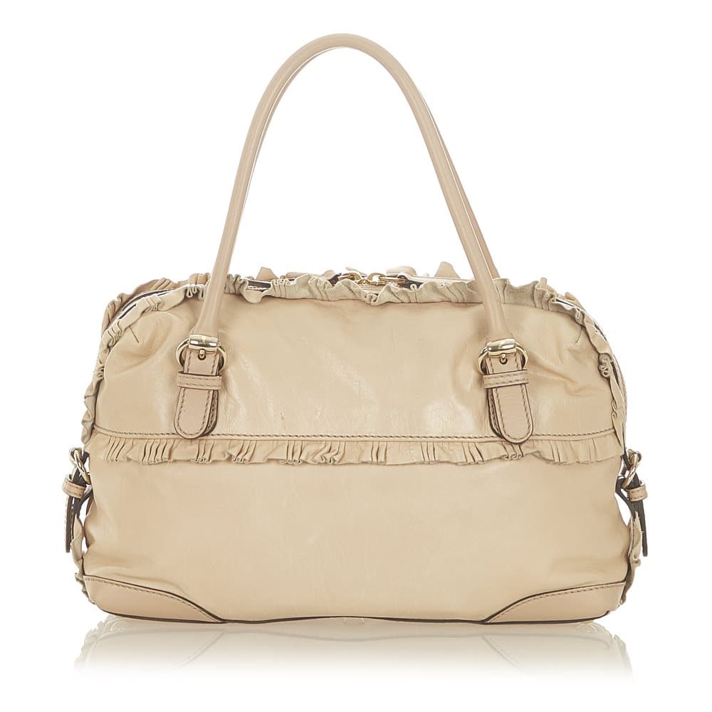 Pre-owned Gucci Sabrina Leather Tote Bag Brown