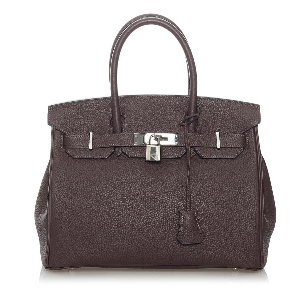 Pre-owned Hermes Togo Birkin 30 Brown