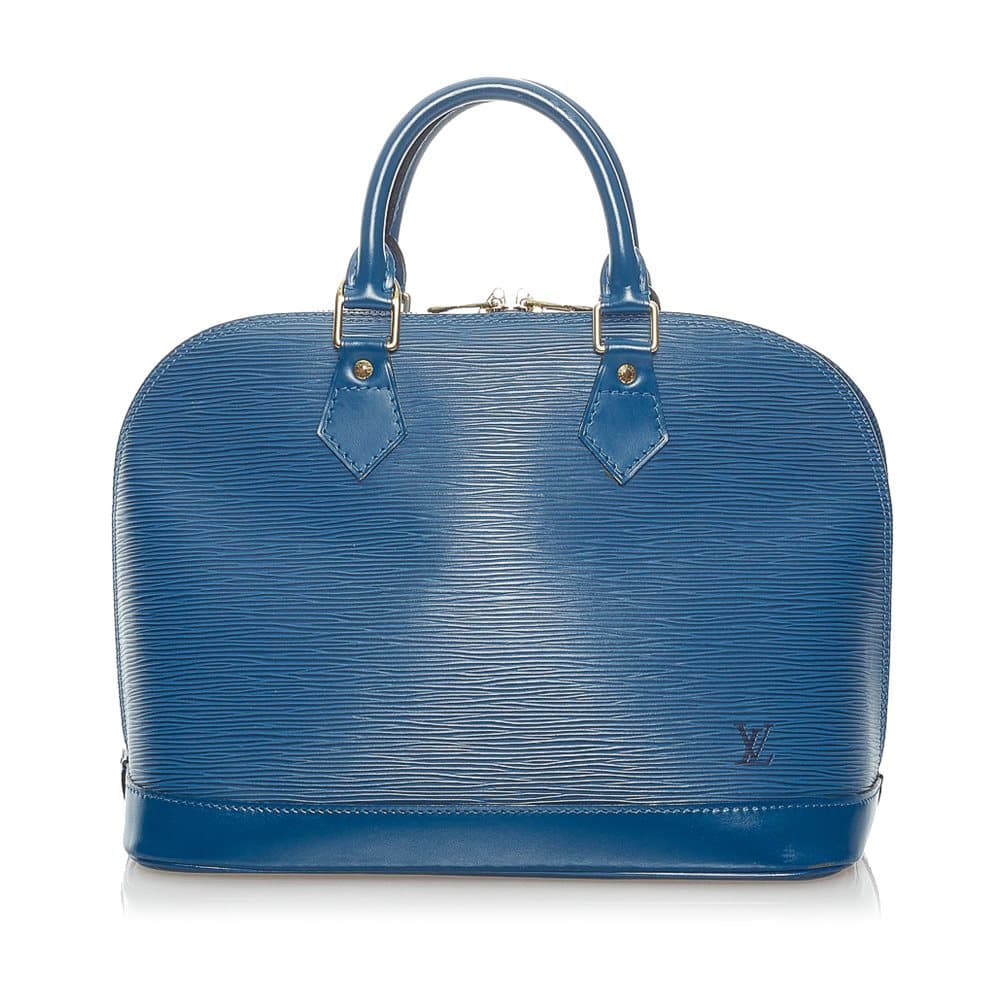 Pre-owned Louis Vuitton Epi Alma PM Blue