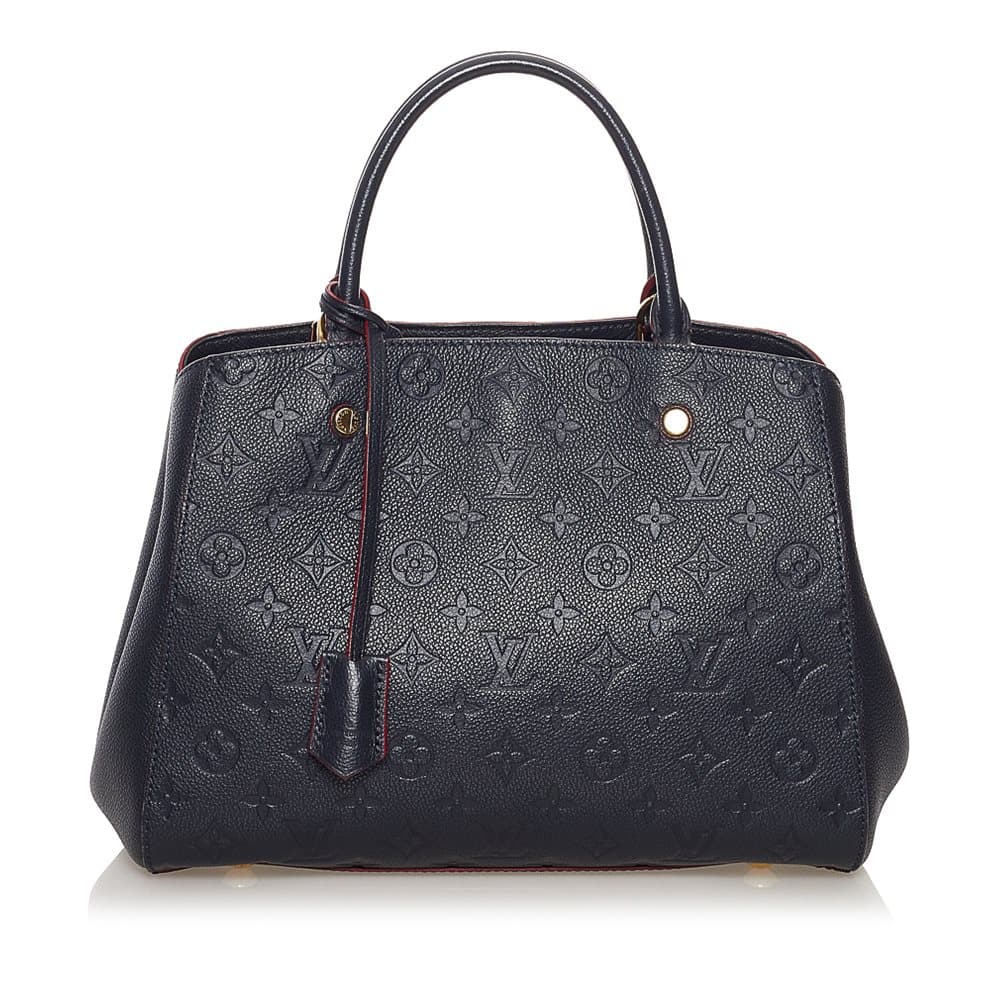 Pre-owned Louis Vuitton Empreinte Montaigne MM Black
