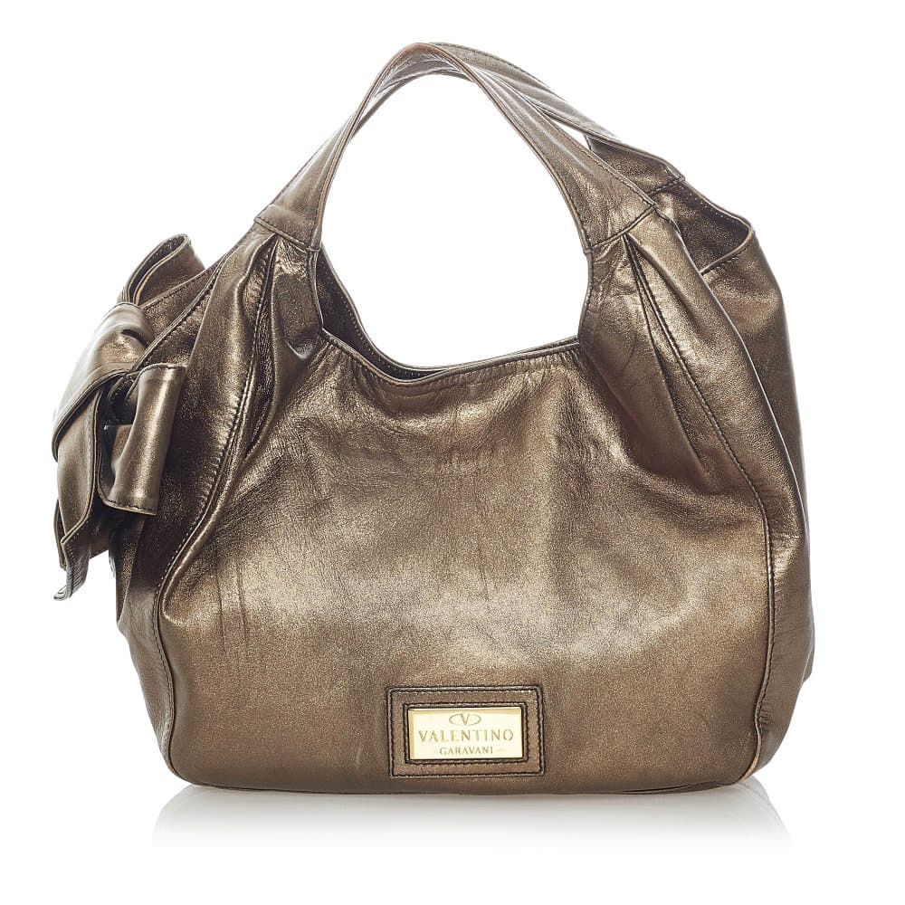 Pre-owned Valentino Leather Handbag Gray