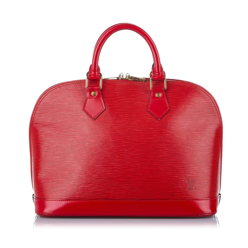 Pre-owned Louis Vuitton Epi Alma PM Red