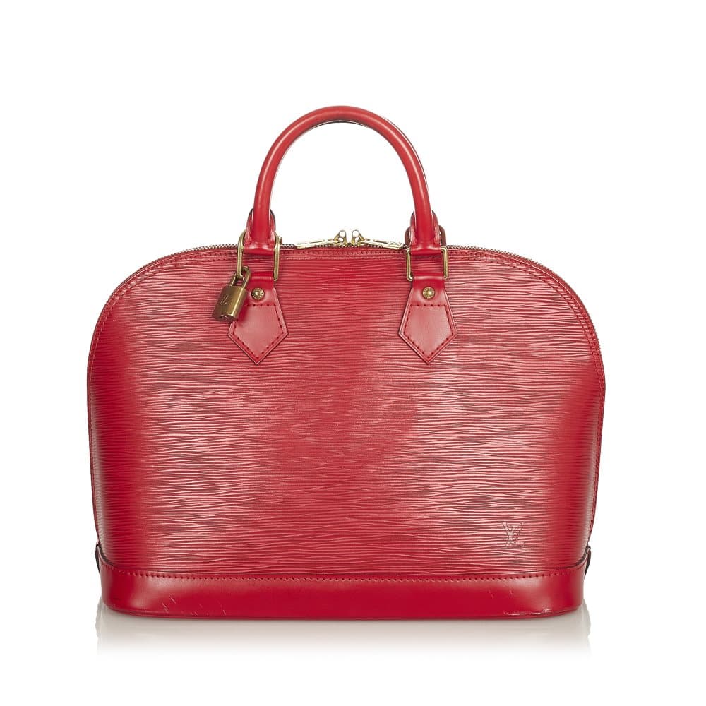 Pre-owned Louis Vuitton Epi Alma PM Red