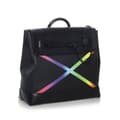 Miniatyrbillede 2 af 10: Pre-owned Louis Vuitton Taiga Rainbow Steamer PM Black