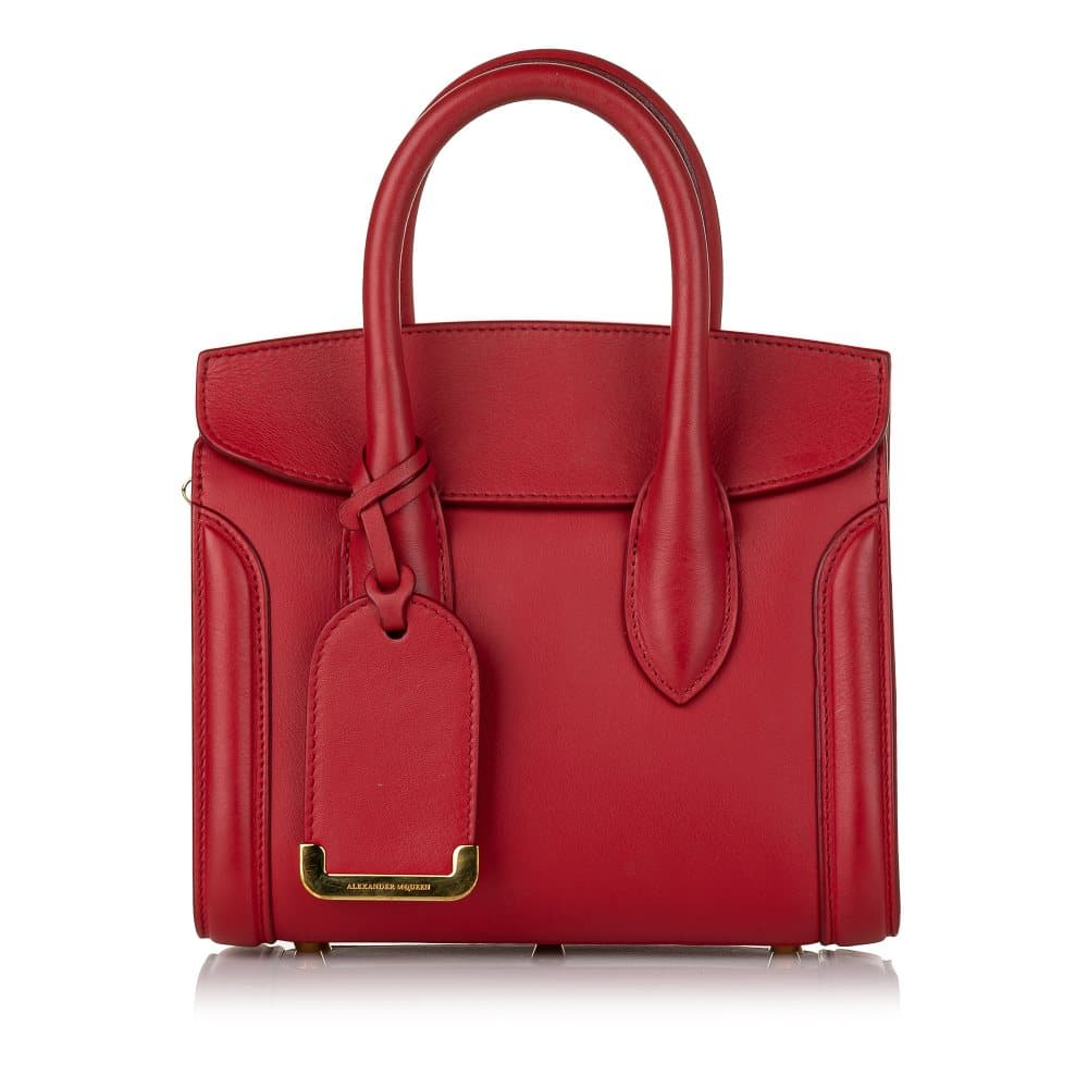 Pre-owned Alexander McQueen Heroine Leather Satchel Red