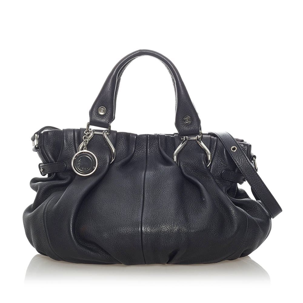 Pre-owned Celine Leather Satchel Black