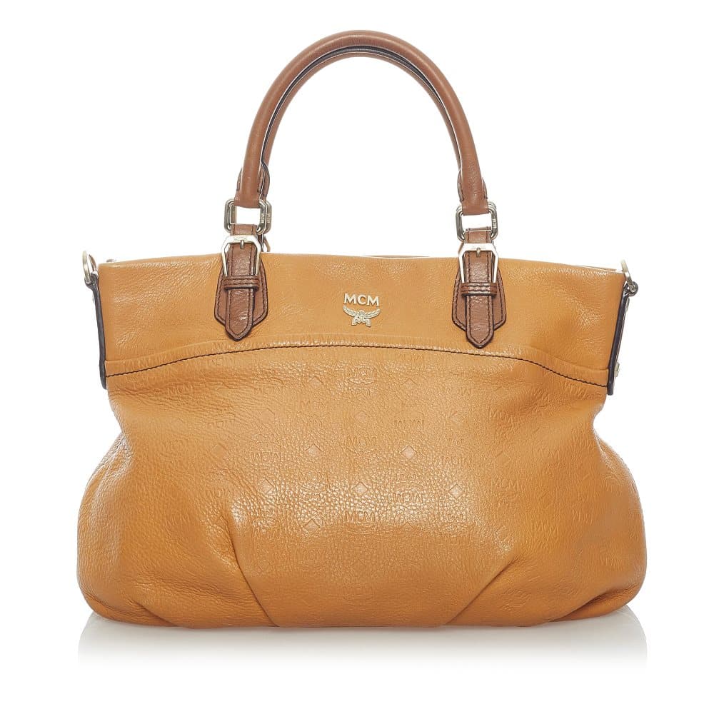 Pre-owned MCM Leather Satchel Brown