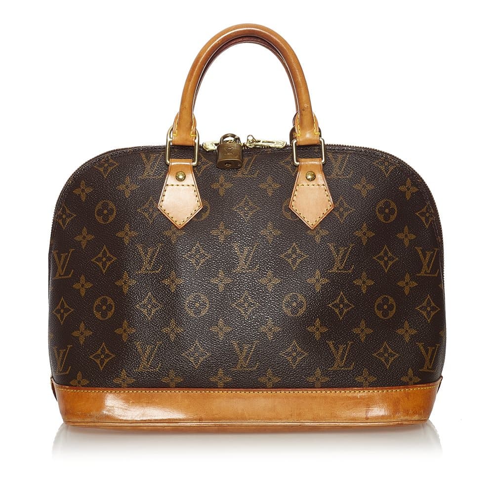 Pre-owned Louis Vuitton Monogram Alma PM Brown