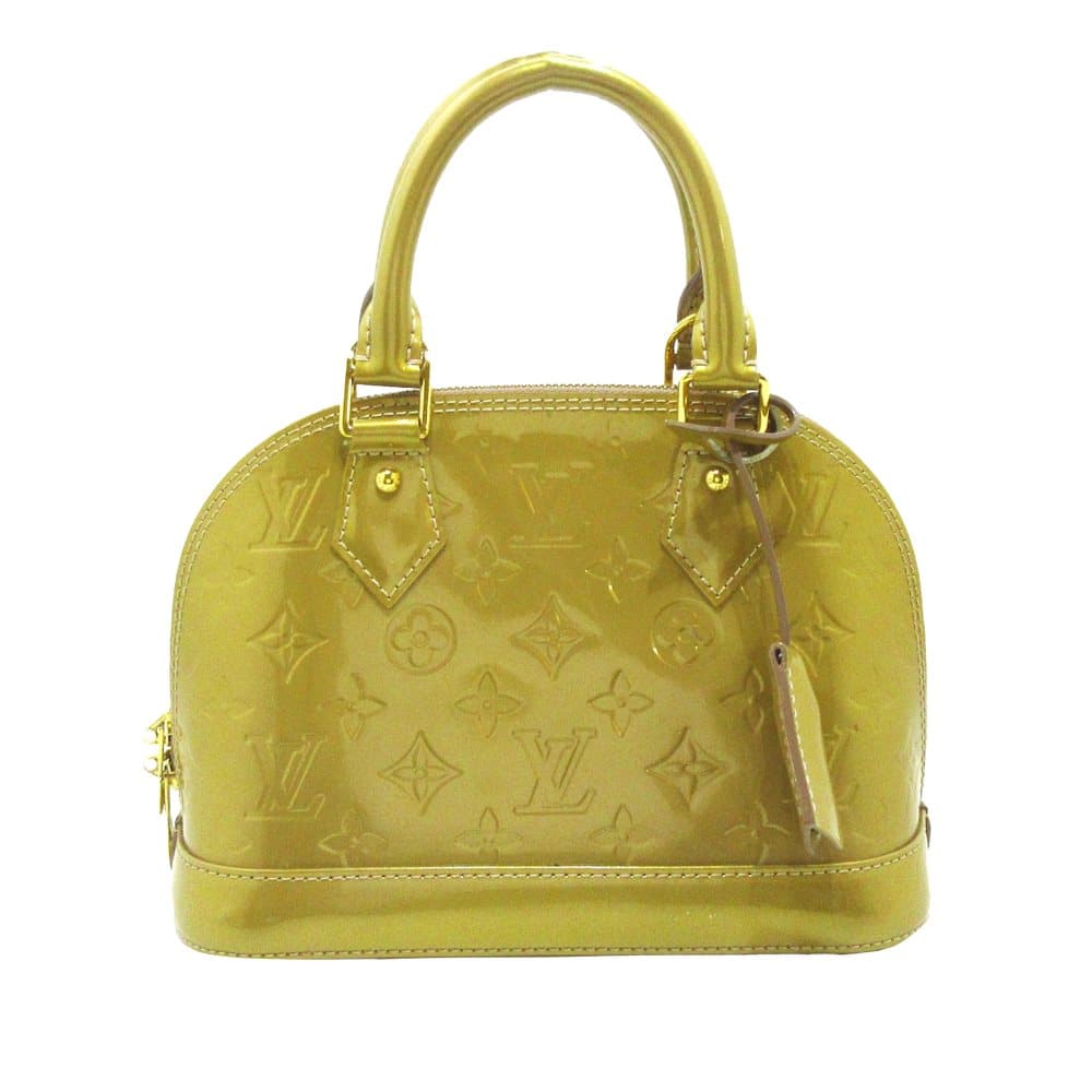 Pre-owned Louis Vuitton Vernis Alma BB Gold