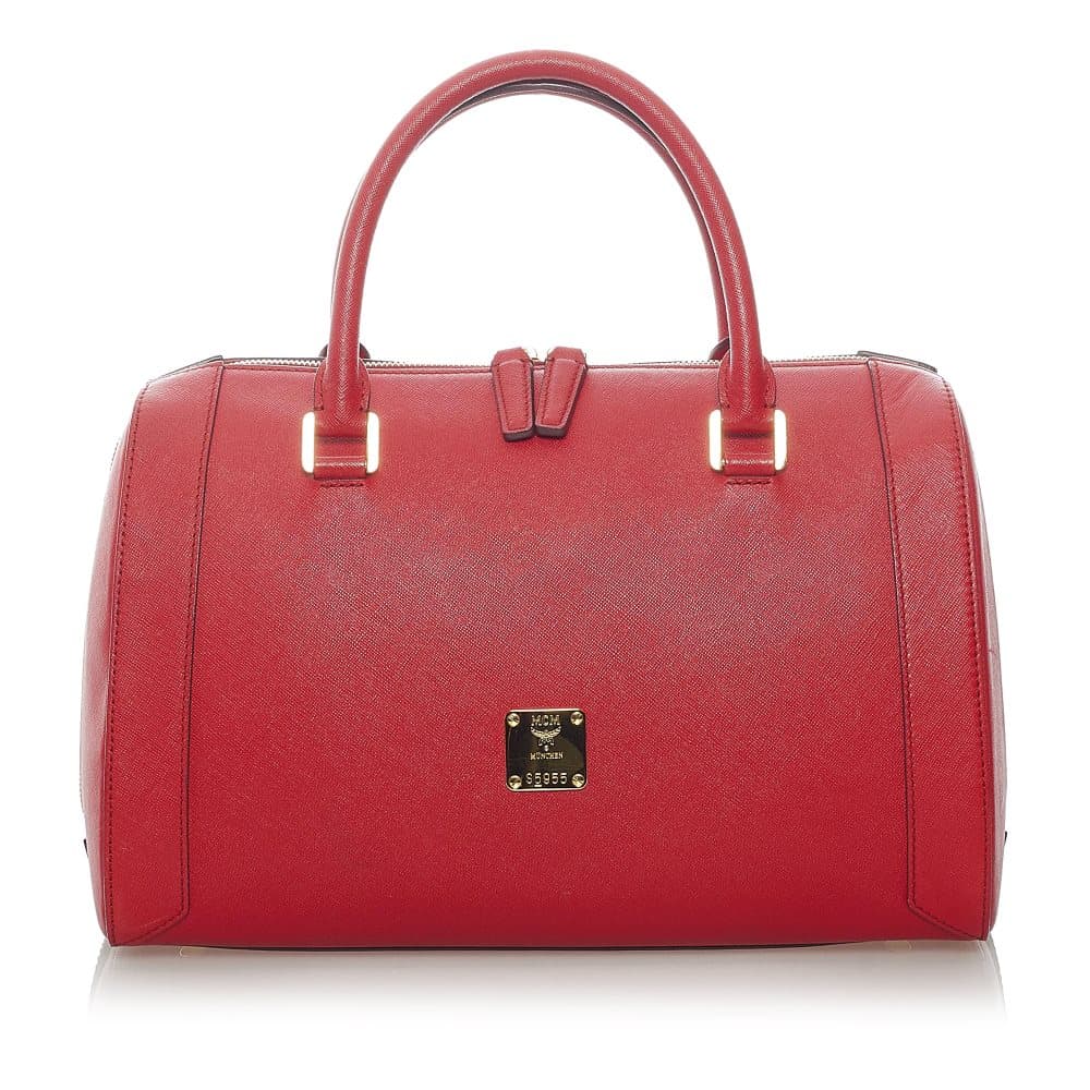 Pre-owned MCM Nuovo Leather Handbag Red