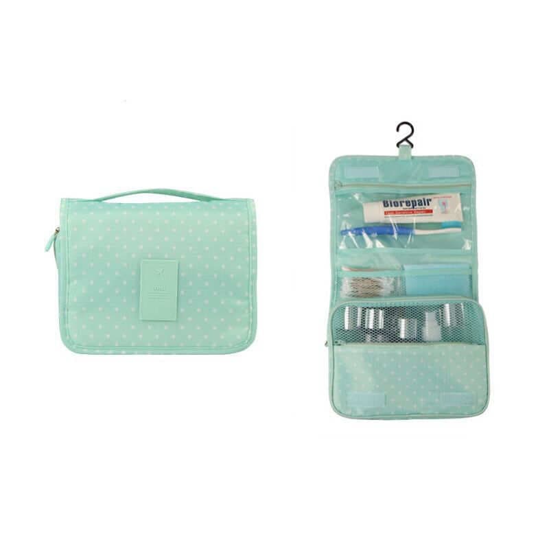 Hängande praktiska necessär och sminkväska Grön