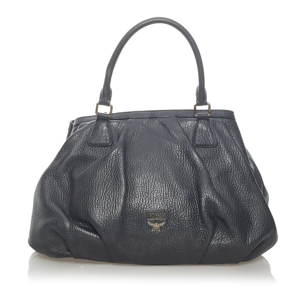 Pre-owned MCM Leather Satchel Black