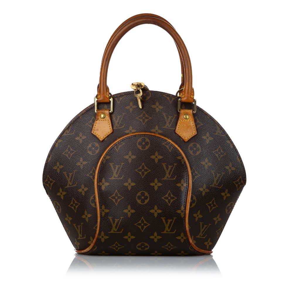 Pre-owned Louis Vuitton Monogram Ellipse PM Brown