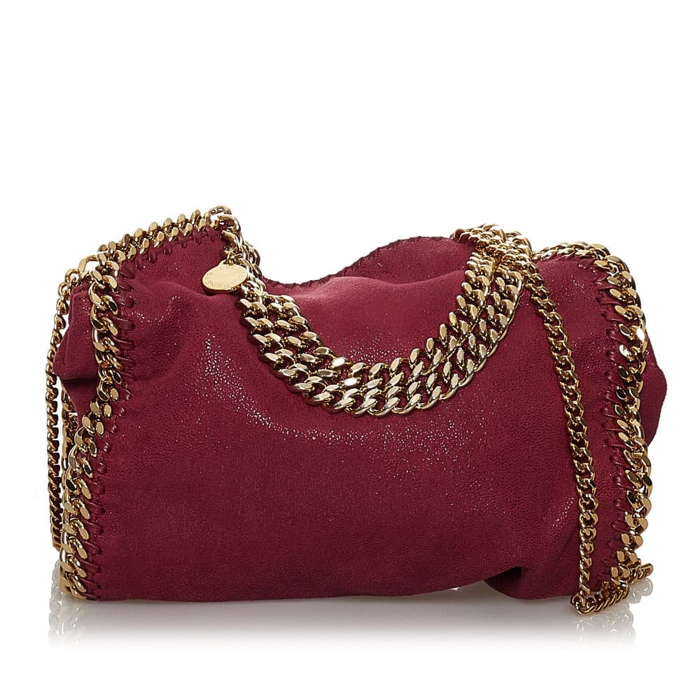 Pre-owned Stella McCartney Falabella Fold-Over Satchel Red
