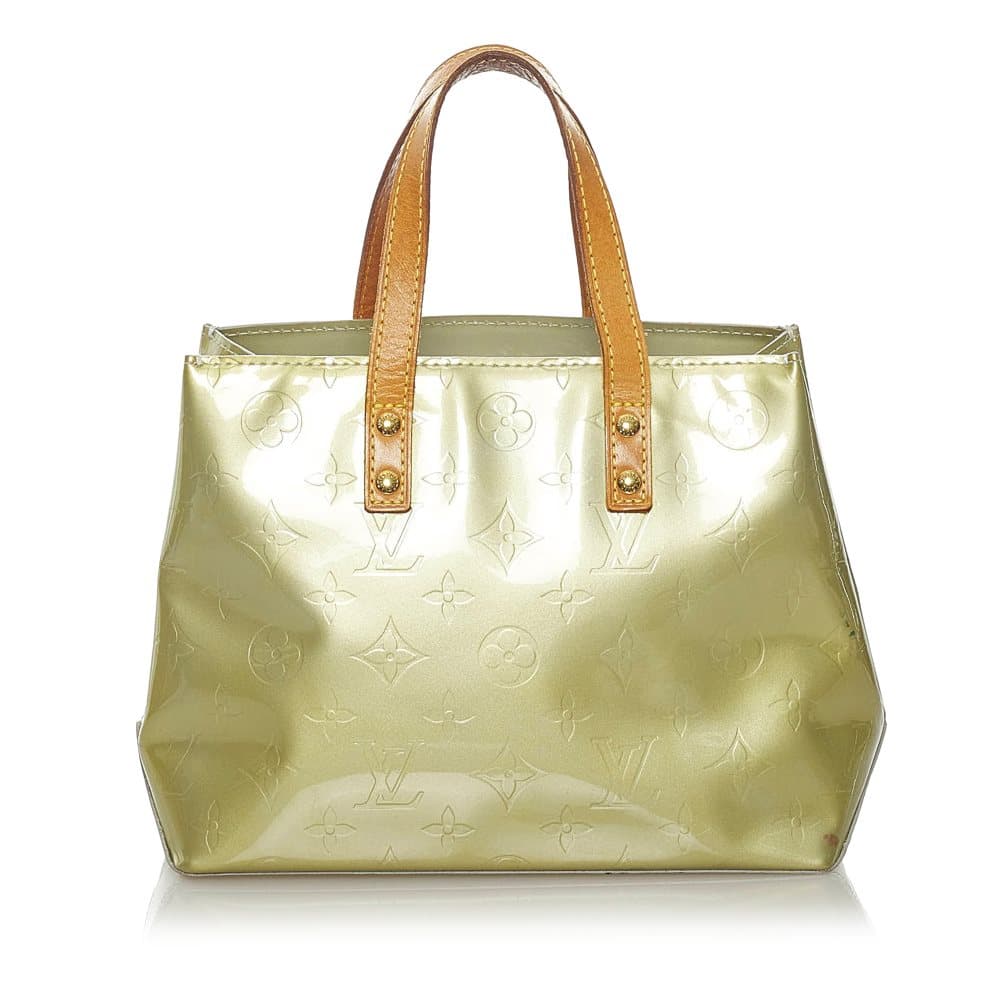 Pre-owned Louis Vuitton Vernis Reade PM Gold