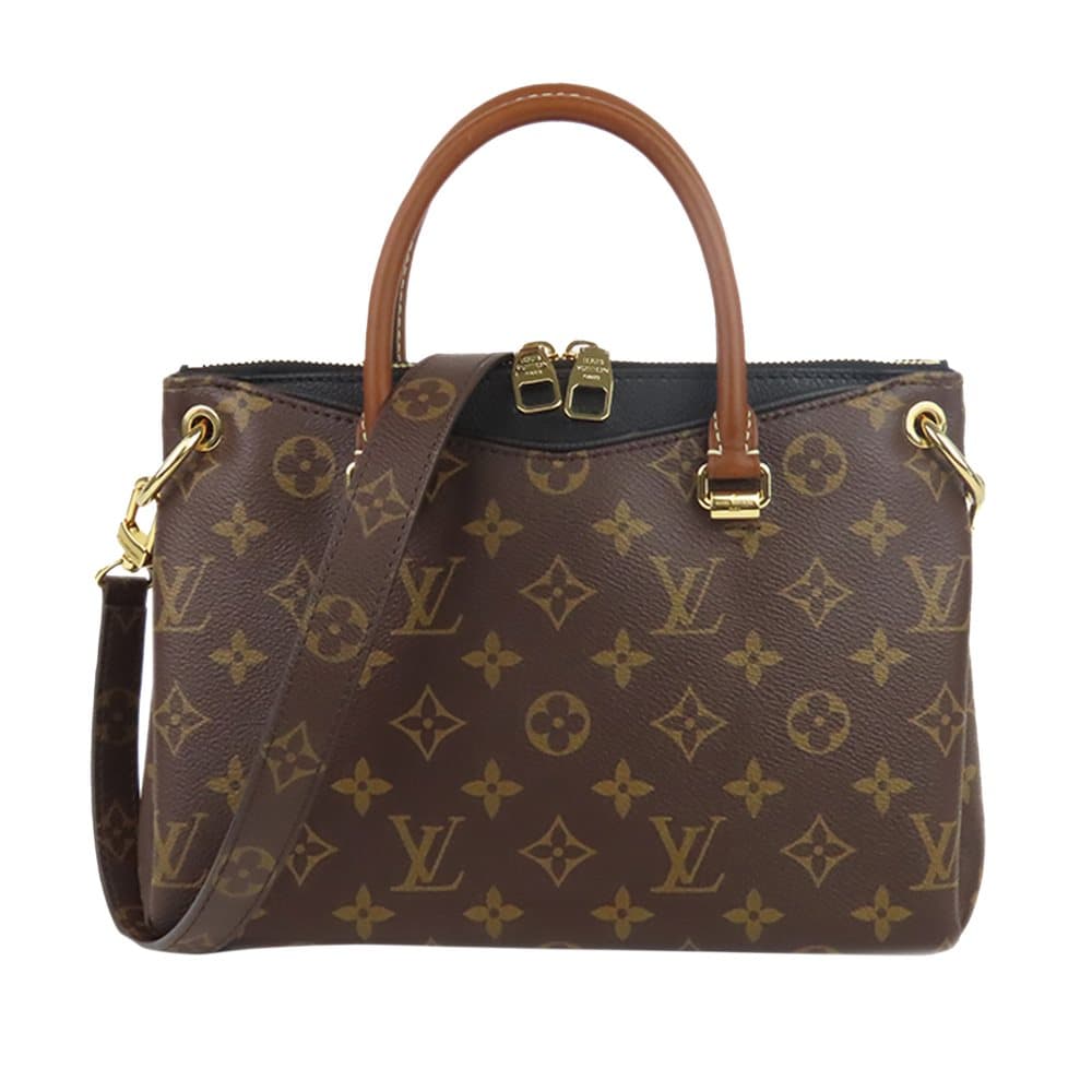 Pre-owned Louis Vuitton Monogram Pallas Satchel Brown