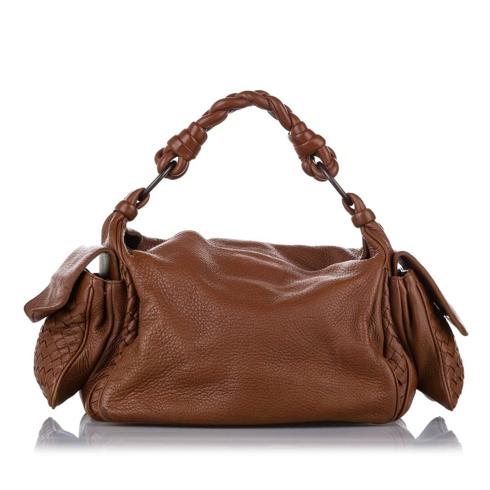 Pre-owned Bottega Veneta Intrecciato Leather Handbag Brown