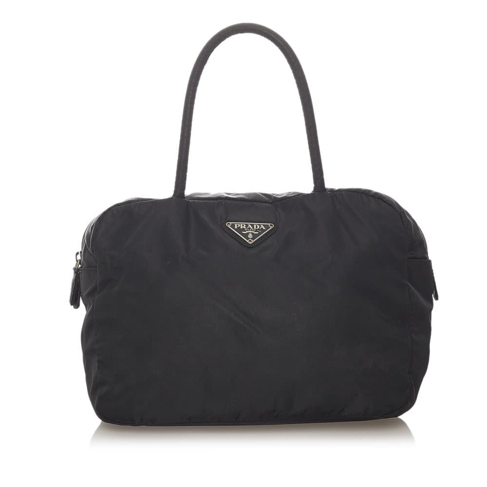 Pre-owned Prada Tessuto Handbag Black