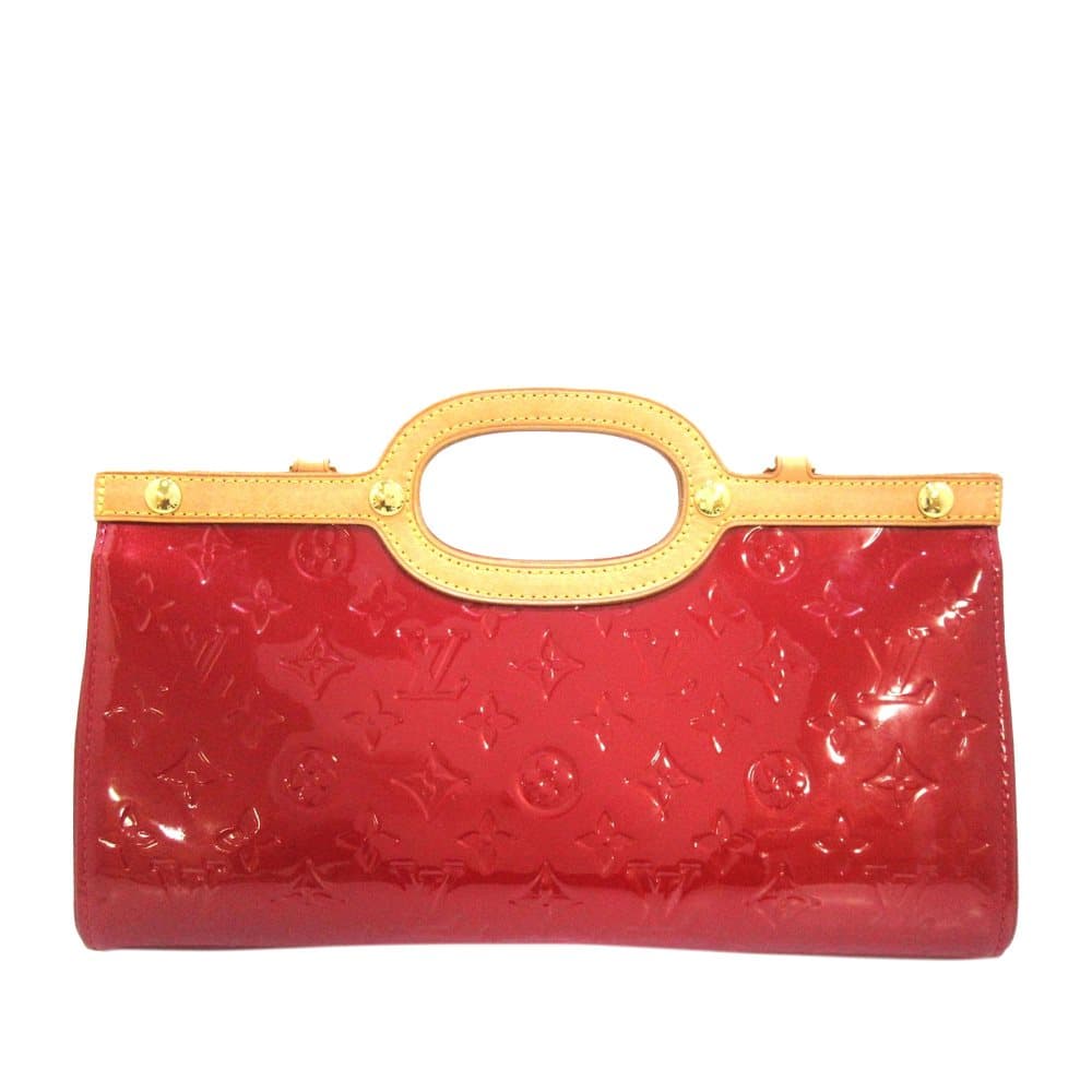 Pre-owned Louis Vuitton Vernis Roxbury Drive Red
