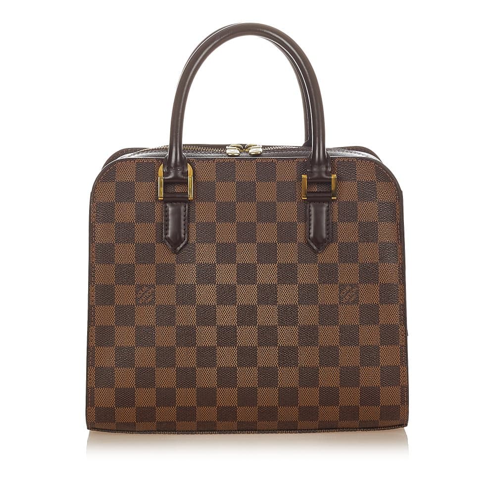 Pre-owned Louis Vuitton Damier Ebene Triana Brown