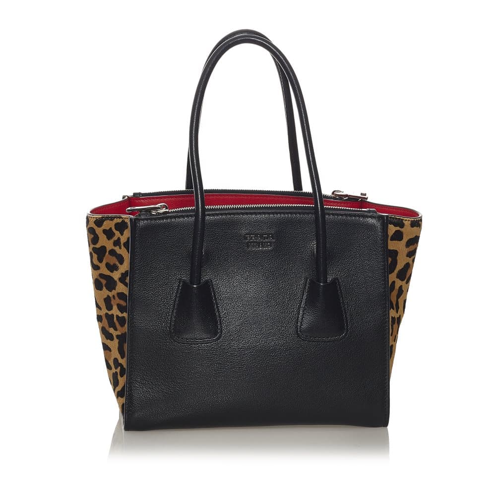 Pre-owned Prada Leather Twin Pocket Satchel Black