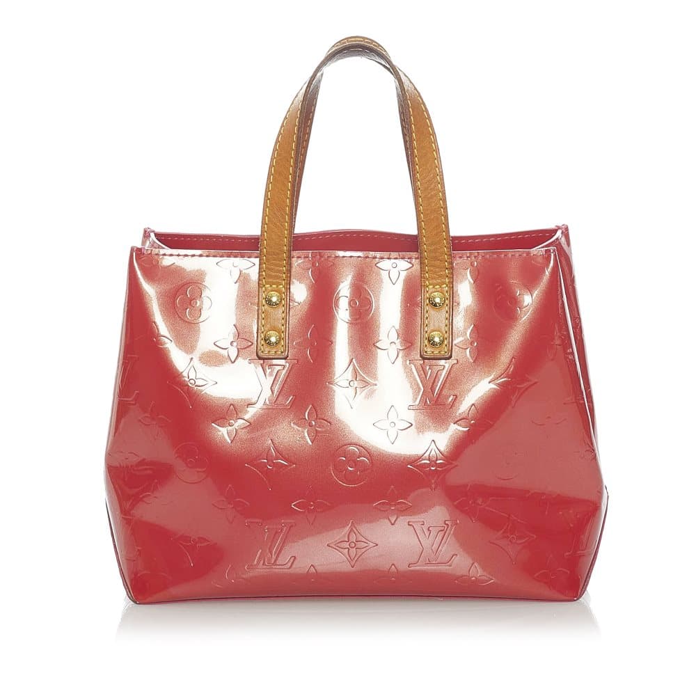 Pre-owned Louis Vuitton Vernis Reade PM Red