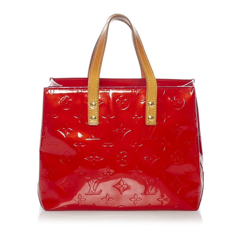 Pre-owned Louis Vuitton Vernis Reade PM Red