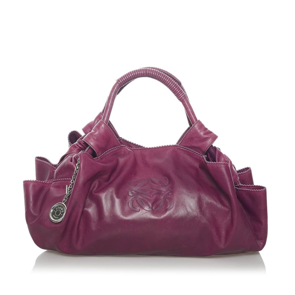 Pre-owned Loewe Nappa Aire Leather Handbag Pink