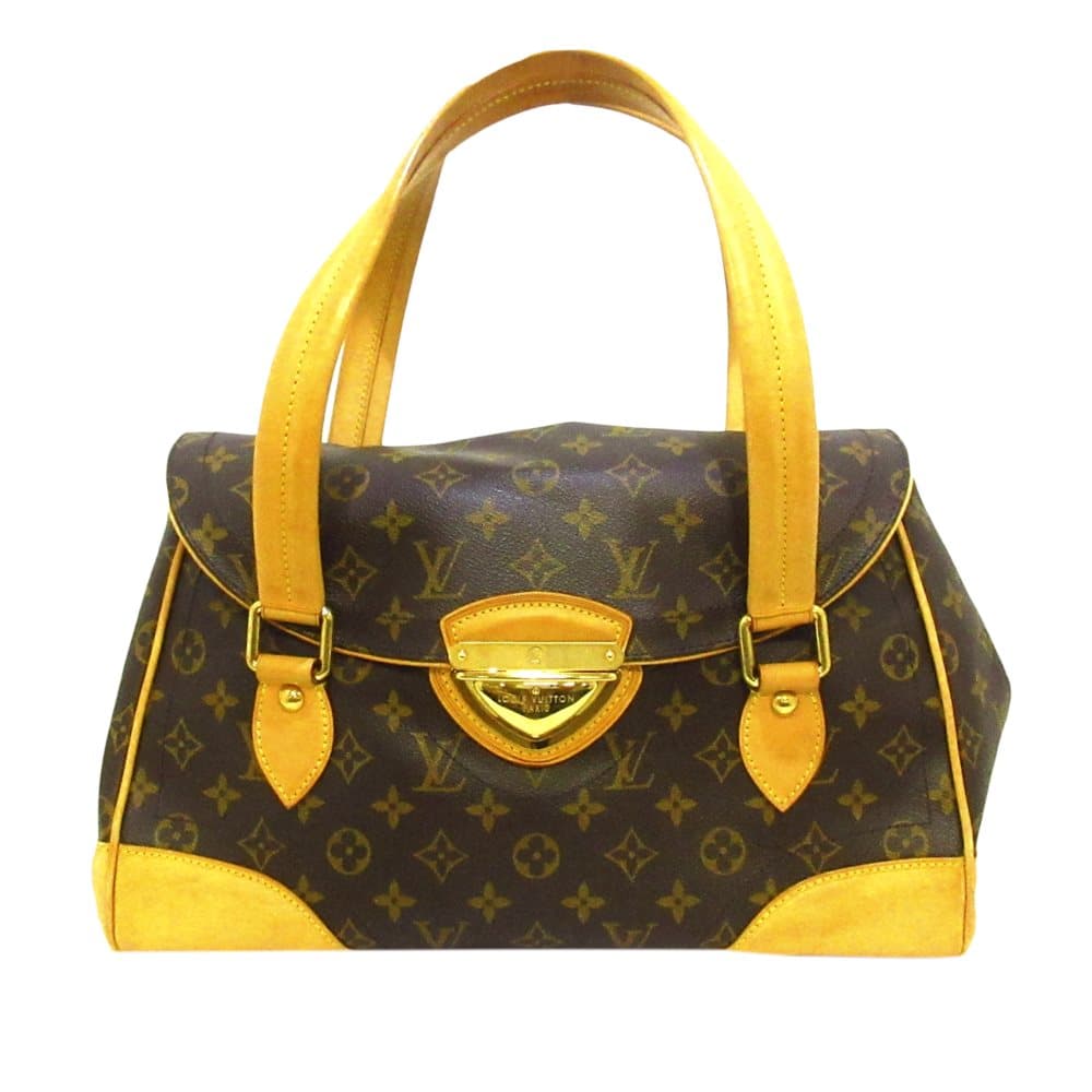Pre-owned Louis Vuitton Monogram Beverly GM Brown