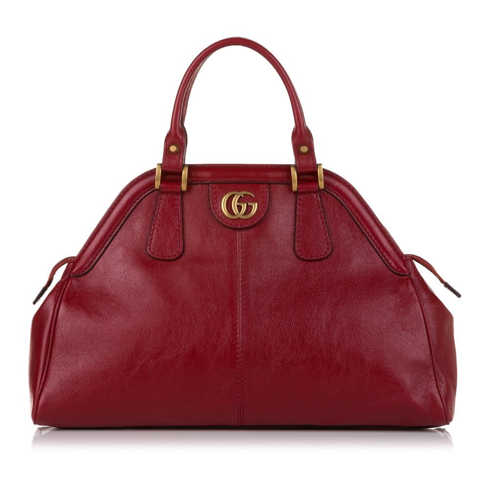 Pre-owned Gucci ReBelle Leather Satchel Red