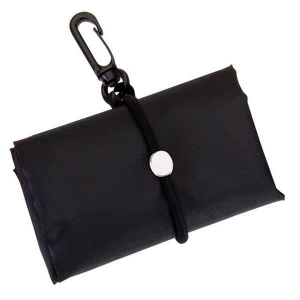 Vikbar väska i polyester (42,5 x 38 x 7 cm) - Färg på tygväska - Svart