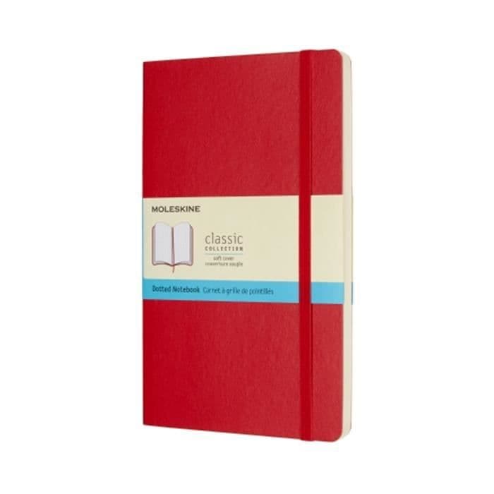 Moleskine Notebook Plain Neutro Large Rosso Soft