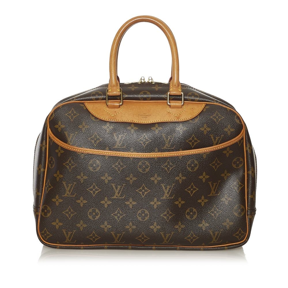 Pre-owned Louis Vuitton Monogram Deauville Brown