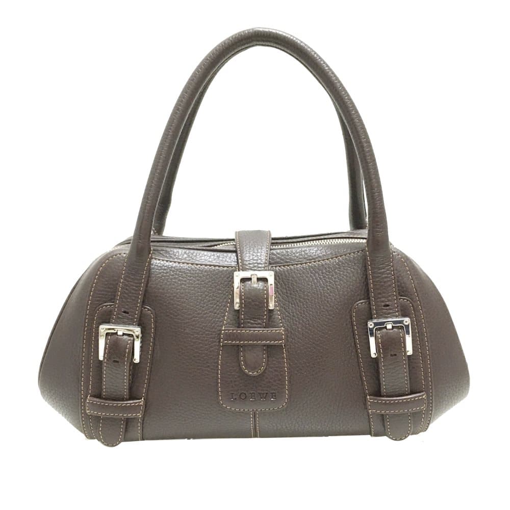 Pre-owned Loewe Leather Handbag Brown