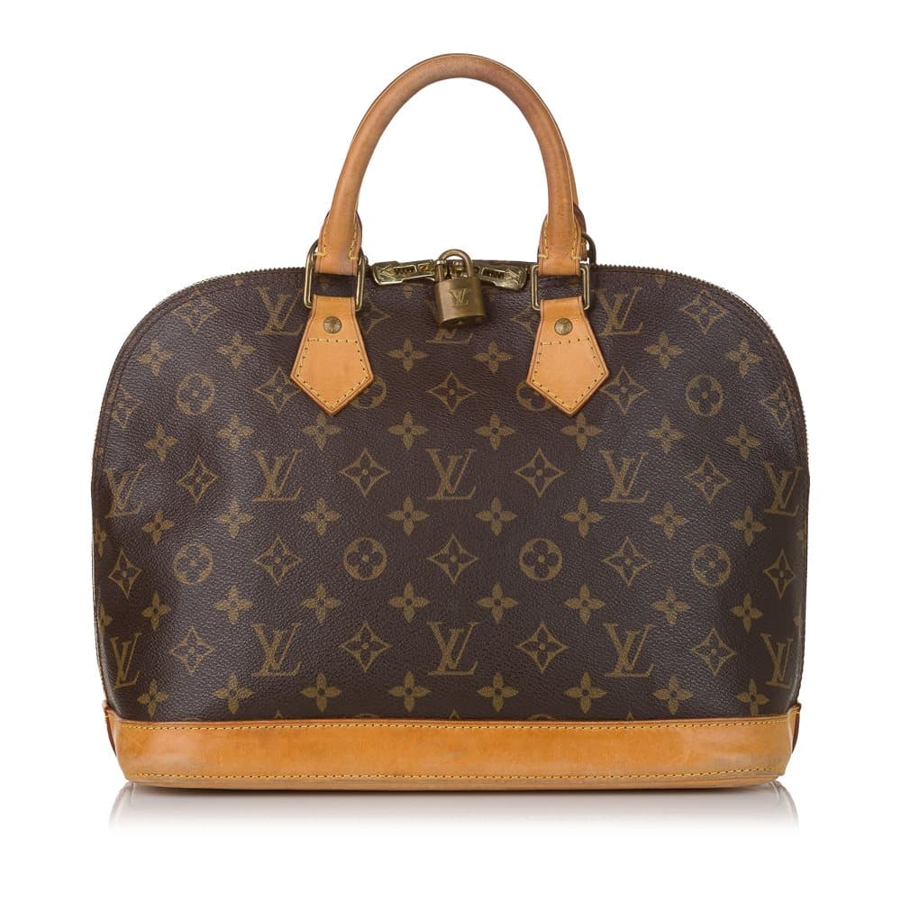 Pre-owned Louis Vuitton Monogram Alma PM Brown