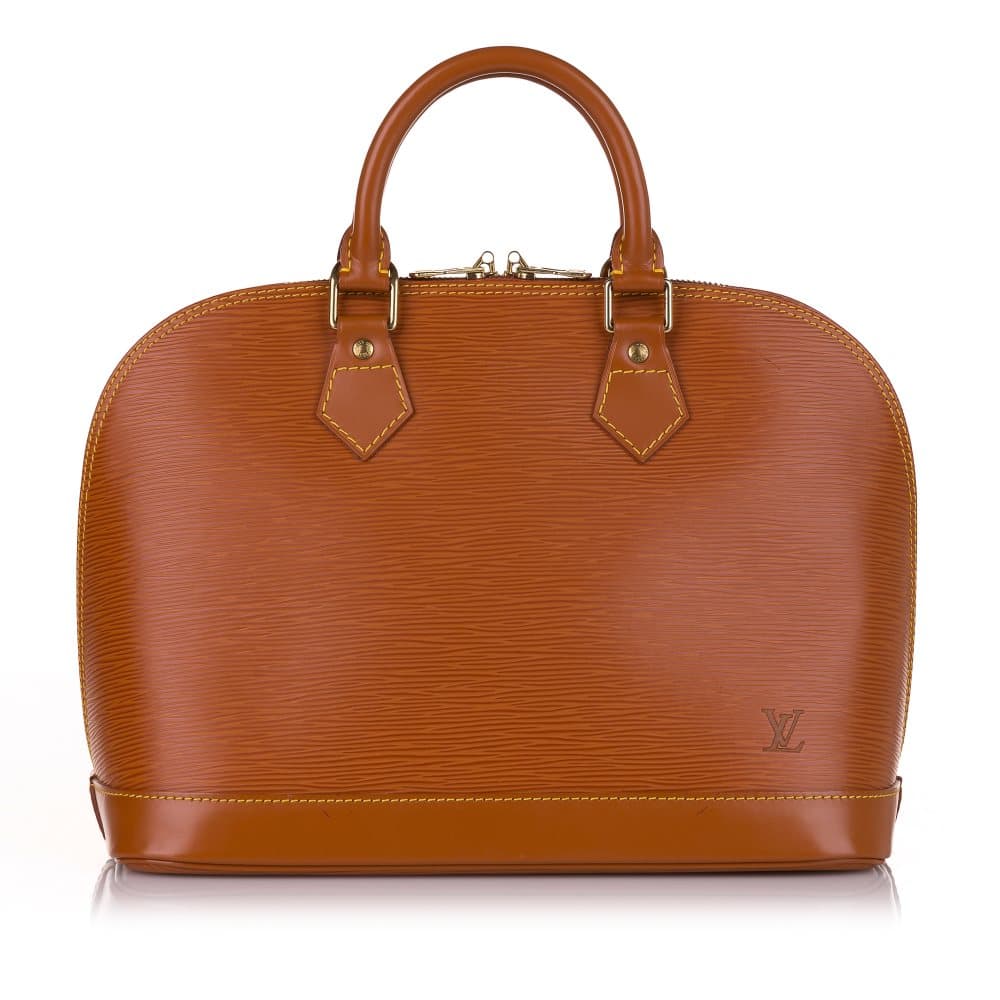 Pre-owned Louis Vuitton Epi Alma PM Brown