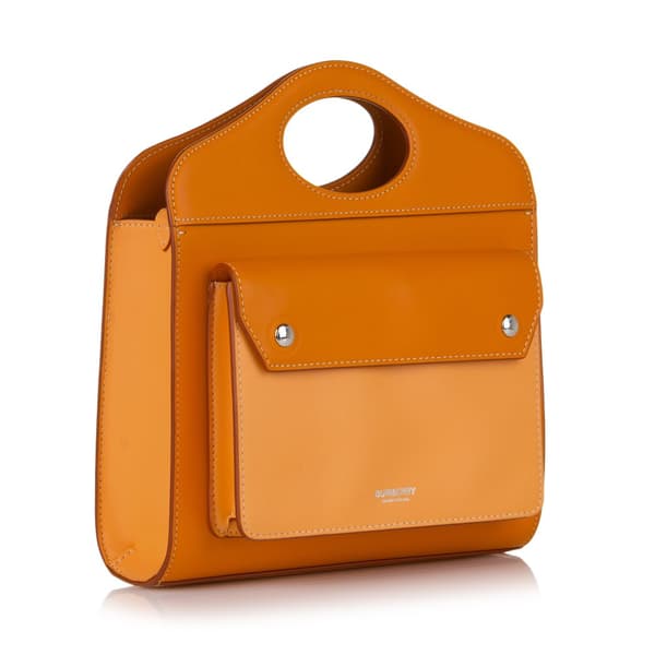 Pre-owned Burberry Handbag Orange
