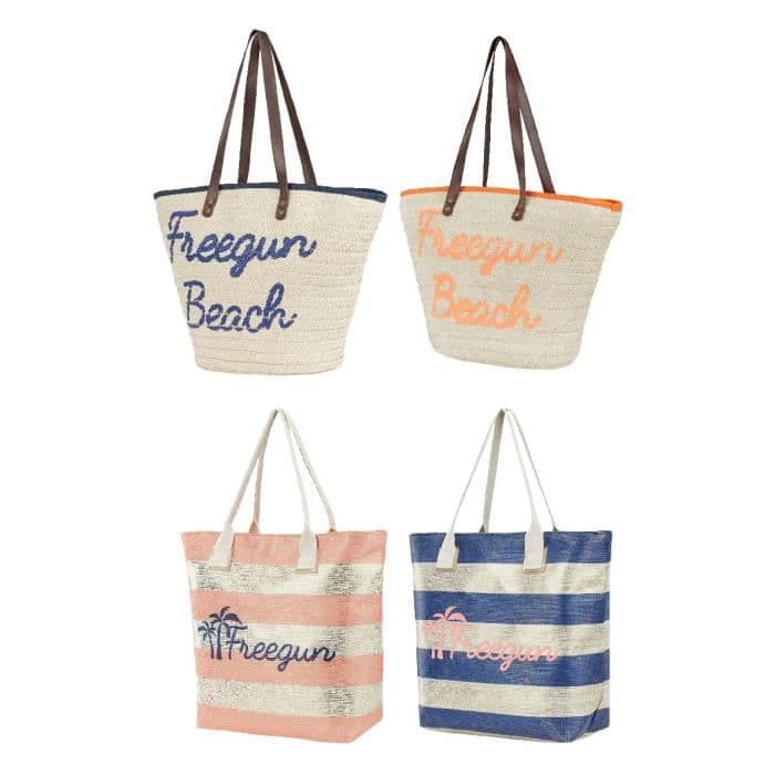 Praktisk och trendig FREEGUN Beach Bag Paket med 4 FREEGUN Beach Bags