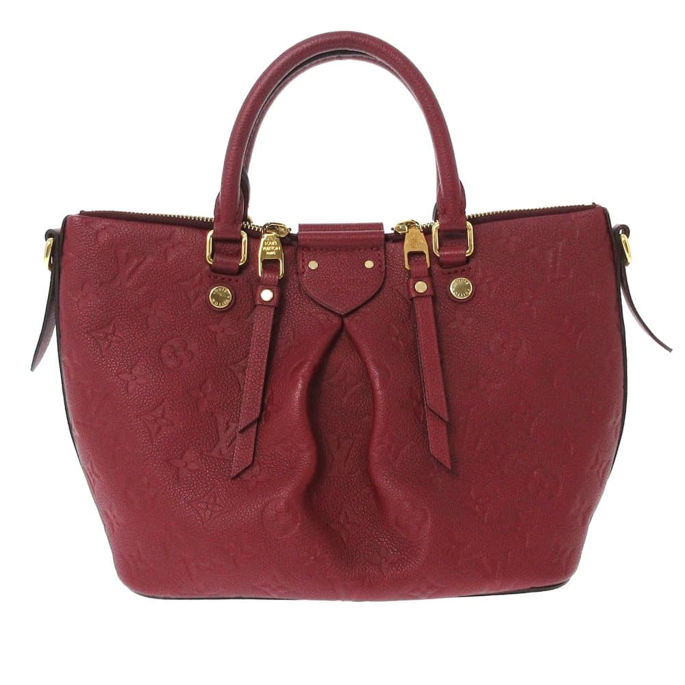 Pre-owned Louis Vuitton Monogram Empreinte Mazarine Red