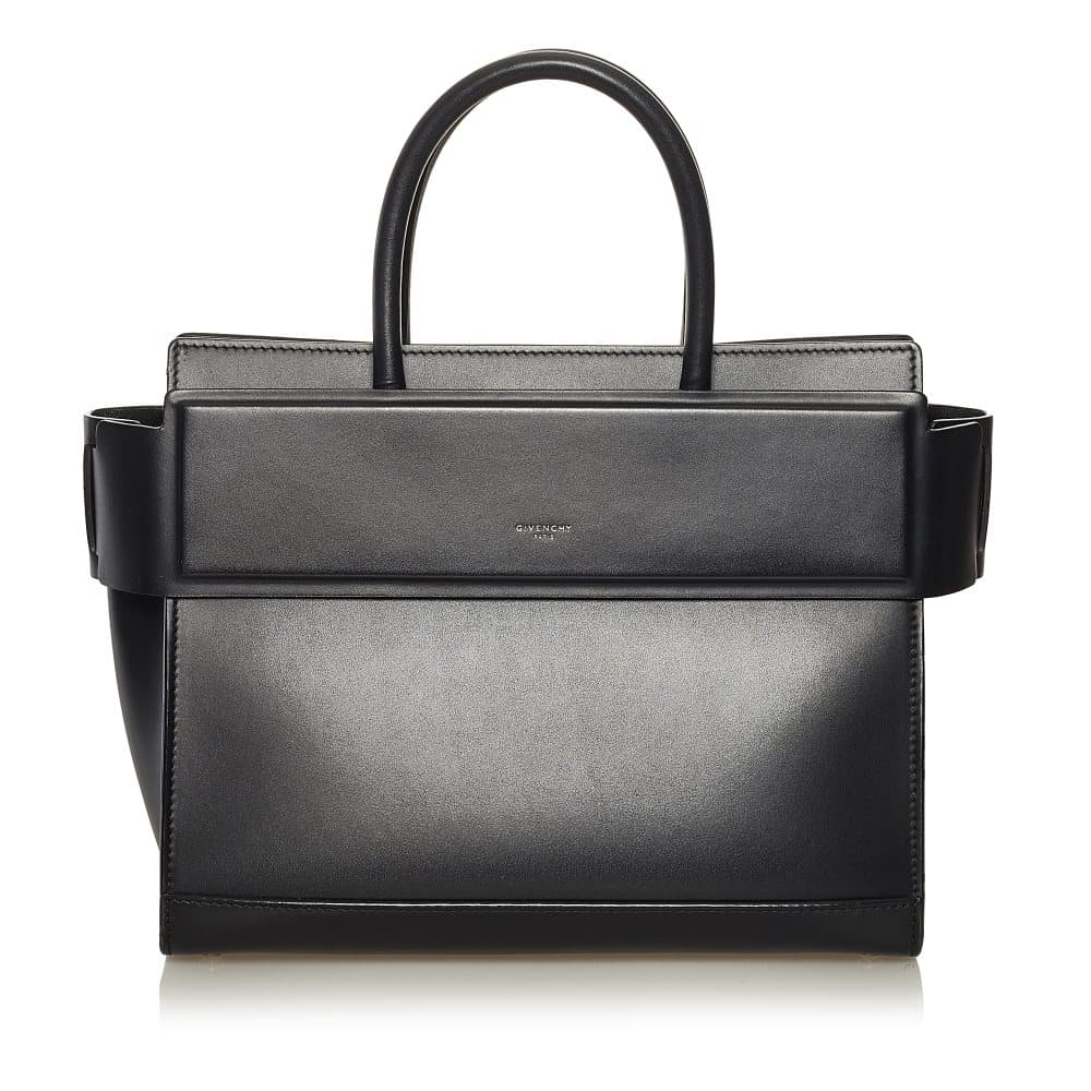 Pre-owned Givenchy Horizon Leather Satchel Black